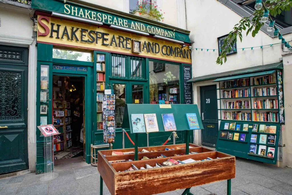 Shakespeare and Company, the famous English-language bookstores in Paris