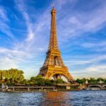 Eiffel Tower during sunset