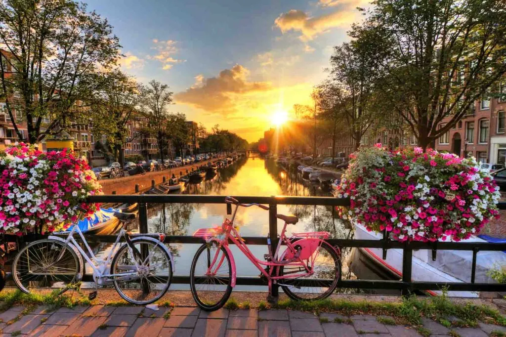 Canal in Amsterdam, the Netherlands