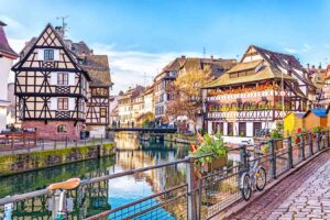 Traditional half-timbered houses in Strasbourg