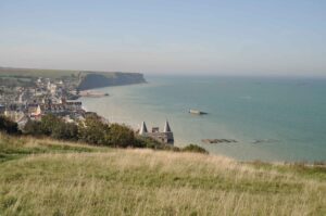 Mulberry harbor at Arromanches, Normandy