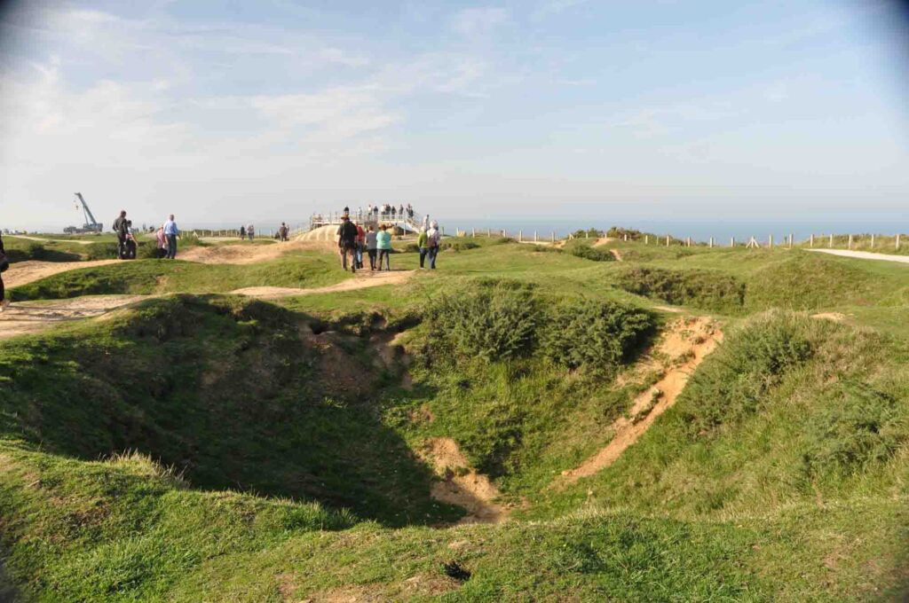 Craters at Pointe du Hoc, Normandy