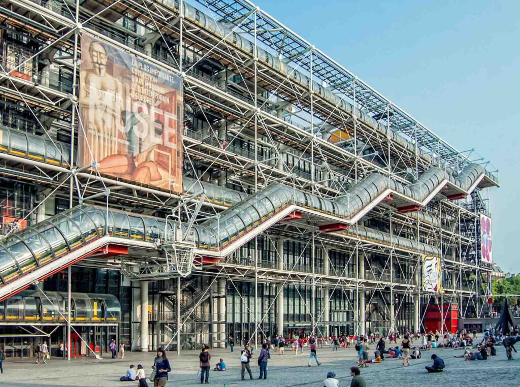 Façade of the Centre Pompidou