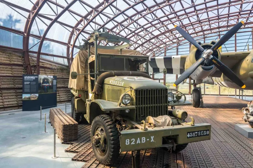 Military truck at Utah Beach Museum, Normandy