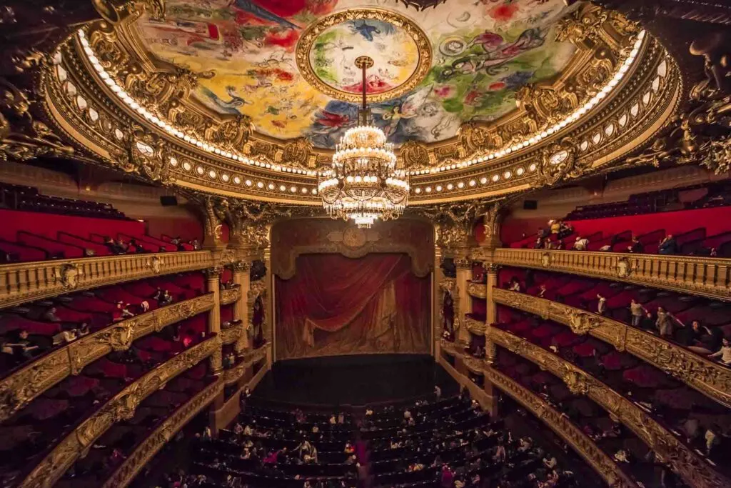 An interior view of Opera de Paris, Palais Garnier