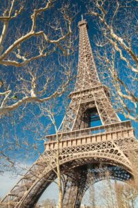 Eiffel Tower in a sunny winter day