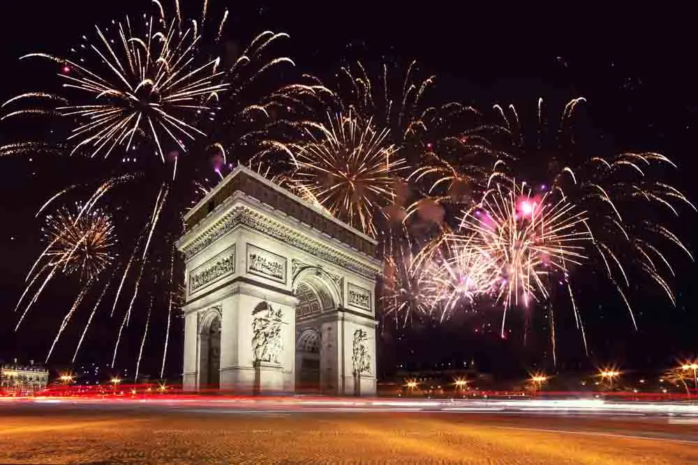 January is the best time to visit Paris to go shopping and to witness the awesome fireworks display above the Arc de Triomphe on New Years Eve.