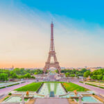 Trocadero garden and an Instagram-able Eiffel Tower view