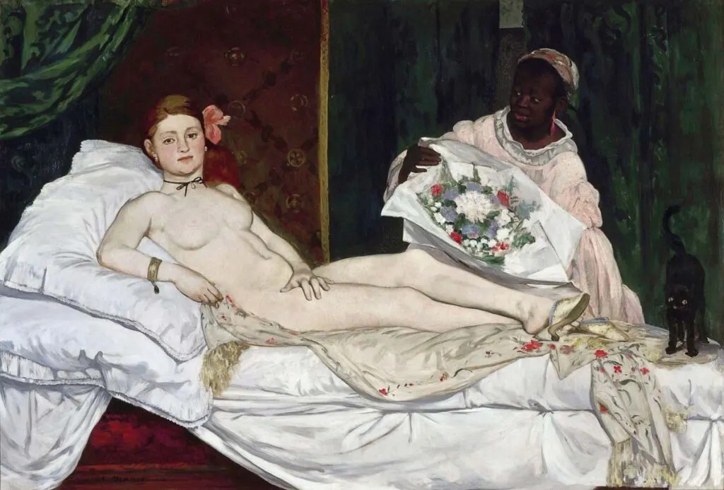 Olympia is one of Manet's most recognized French paintings