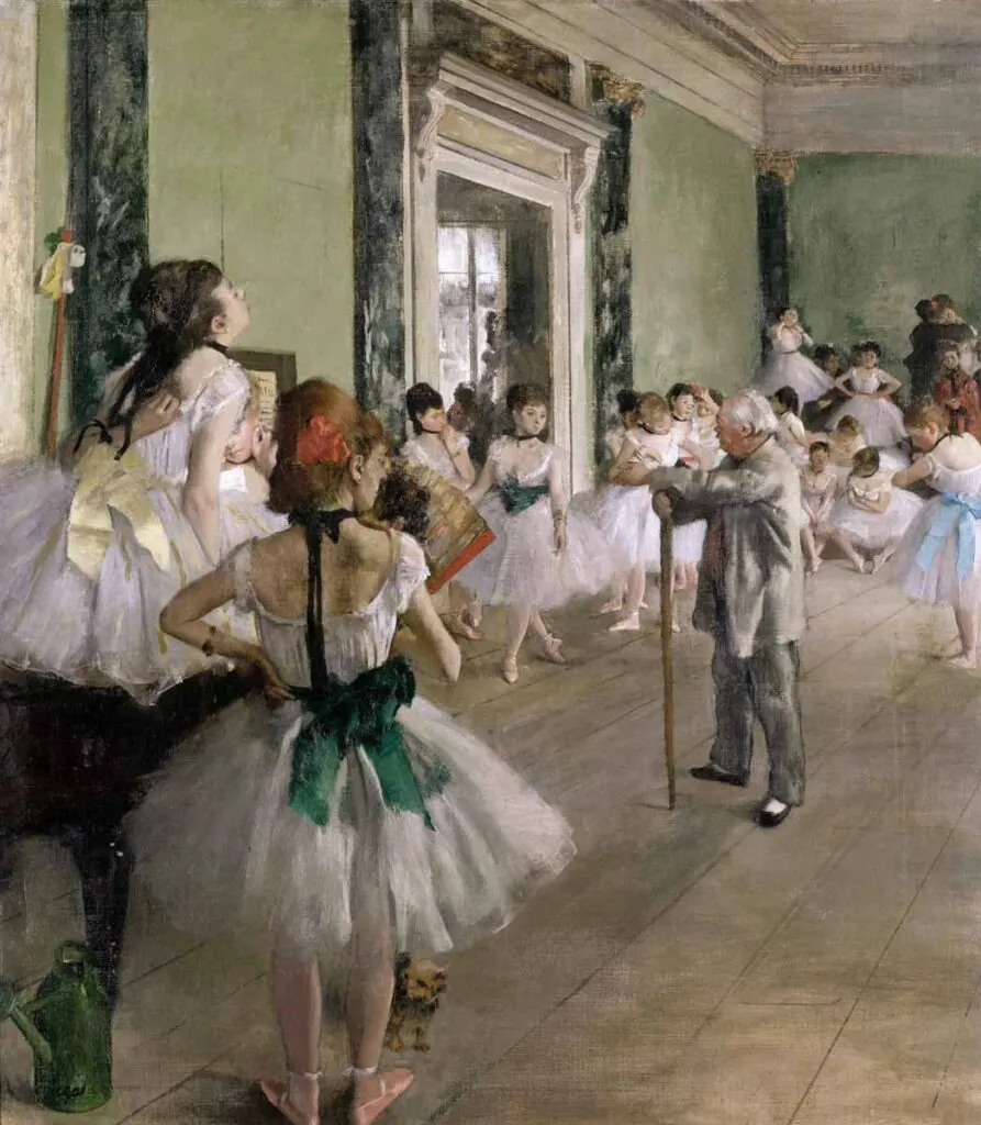The Ballet Class is one of the most famous French paintings