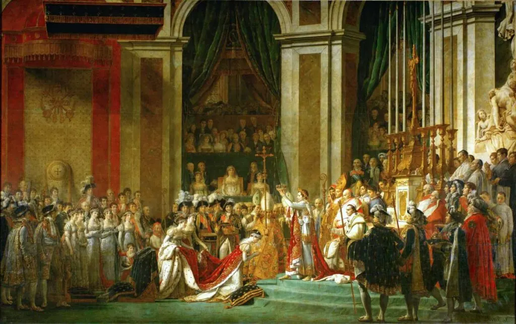 another famous French painting The Coronation of Napoleon