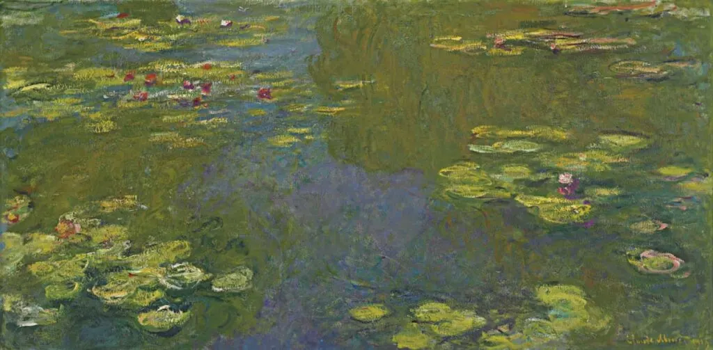 Water Lilies by Claude Monet is one of the most famous French paintings