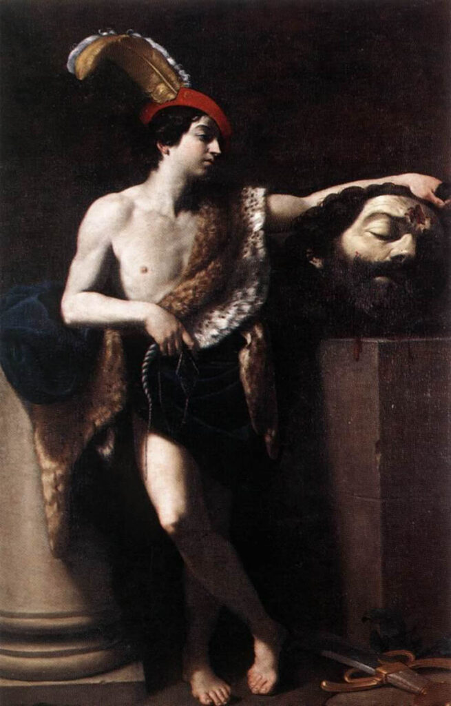 Another famous painting found in the Louvre is David With the Head of Goliath by Guido Reni