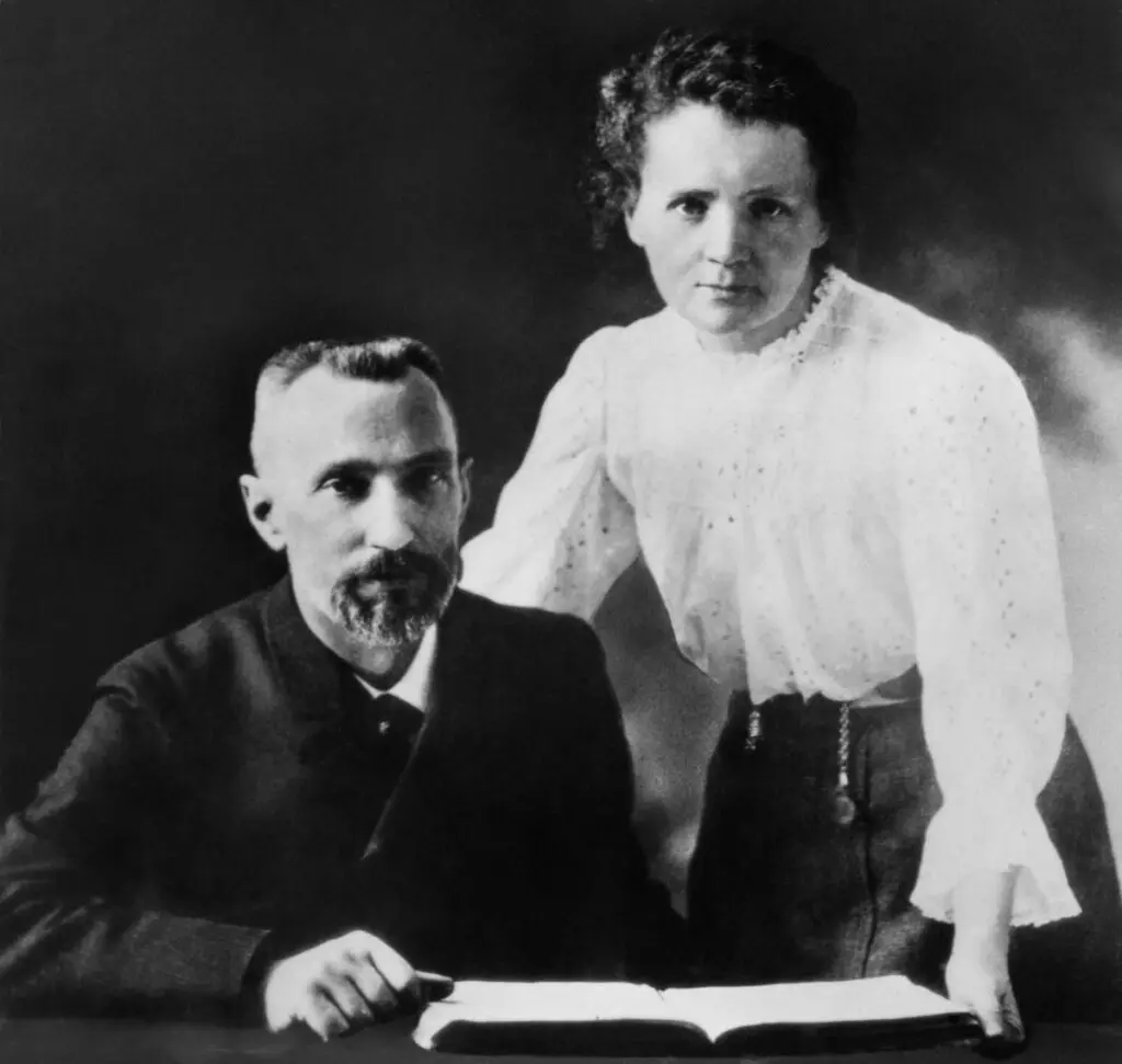 Famed French Chemist Marie Currie and her Physicist husband Pierre