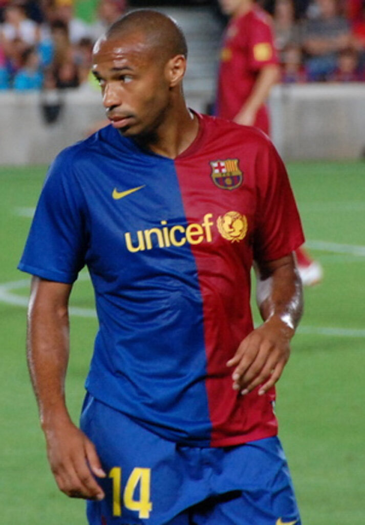 Famous pro football player Thierry Henry