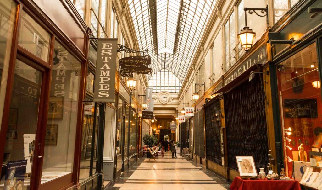 Passage Verdeau, one of the most charming covered arcades in Paris
