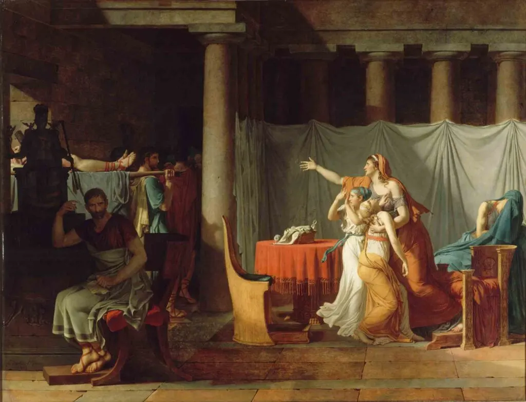 The Lictors Bring to Brutus the Bodies of His Sons by Jacques-Louis David