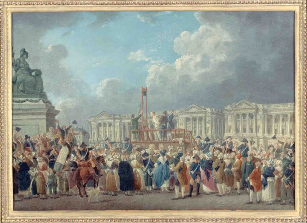 Une Exécution Capitale, place de la Révolution by Pierre-Antoine Demachy